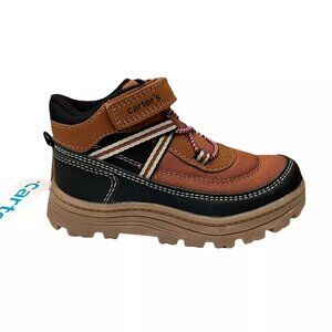 Carter's‎ Donner Toddler Boy's Slip-on Sporty Boot Size 10 Brown/Black Shoes